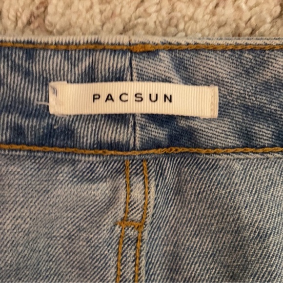 NWOT PACSUN PATCH MULTICOLOR MOM JEANS - Picture 2 of 4